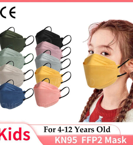 Fit For 4-12 Years Old Children FFP2 Kids Masks